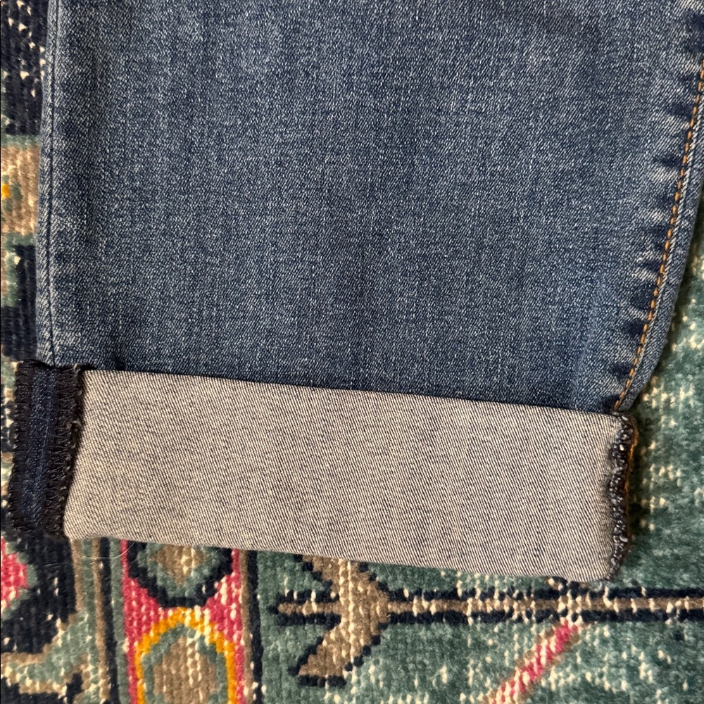 Kut from the Kloth Distressed Blue Boyfriend Jeans - Picture 5 of 6